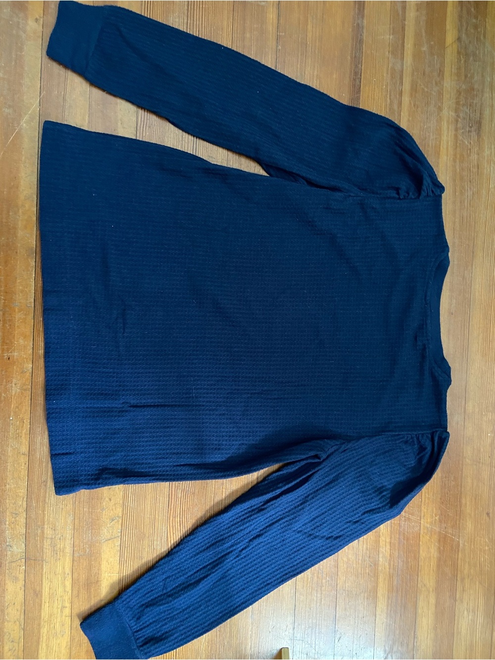 Loft Navy Ribbed Pullover Sweater - Picture 3 of 3